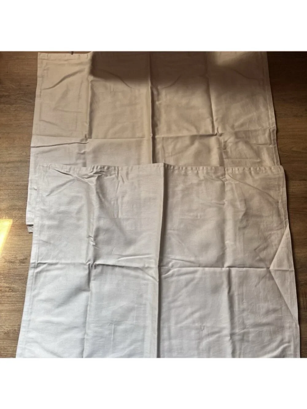 Pier One Classic Twill Bedding Set Coverlet Tan 100% Cotton 90 X 94 2 Shams